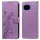 Mobigear Flowers Housse Google Pixel 10a Etui Porte-Monnaie - Violet