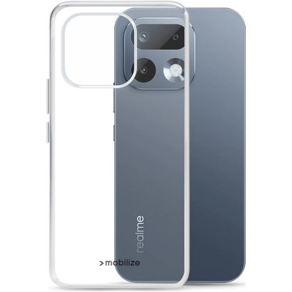 Mobilize Gelly Case Coque Transparente Realme 16 Pro Plus Coque arrière en TPU Souple - Transparent