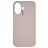 Nudient Base iPhone 16 Silicone Coque arrière - Stone Beige