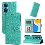Mobigear Sunflower Housse HONOR X7 Etui Porte-Monnaie - Vert