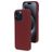 Mobiparts Coque iPhone 15 Pro Max Coque arrière en Silicone - Plum Red