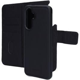 Mobiparts Housse Samsung Galaxy A56 Etui avec Coque Détachable en Cuir Véritable Porte-Monnaie - Noir