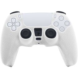Mobigear Classic Coque Playstation 5 controller Thin Coque en Silicone Souple - Blanc