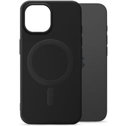 My Style Protective Flex Coque iPhone 15 MagSafe Coque arrière en TPU Souple - Noir
