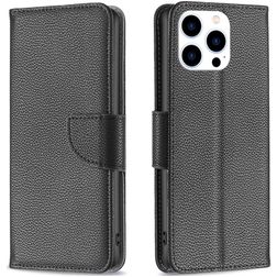 Mobigear Excellent Housse iPhone 16 Pro Etui Porte-Monnaie - Noir