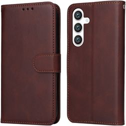 Mobigear Wallet Housse Samsung Galaxy S24 Plus Etui Porte-Monnaie - Marron