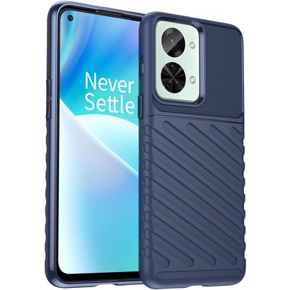 Mobigear Groove Coque OnePlus Nord 2T 5G Coque arrière en TPU Souple - Bleu