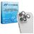 Mobigear Single iPhone 14 Pro Max Verre trempé Protection objectif caméra - Compatible coque - Argent