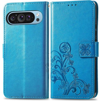 Mobigear Clover Housse Google Pixel 10 Pro XL Etui Porte-Monnaie - Bleu