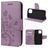 Mobigear Flowers Housse iPhone 12 Pro Etui Porte-Monnaie - Violet
