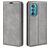 Mobigear Retro Slim Housse Motorola Edge 30 Etui Porte-Monnaie - Gris