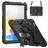 Mobigear SureGrip Xtreme Coque iPad 11 (2025) Coque arrière en Plastique rigide,Silicone + Bandoulière + Support Amovible - Noir