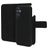 Mobiparts Housse Samsung Galaxy A15 Etui avec Coque Détachable en Cuir Véritable Porte-Monnaie - Noir