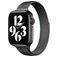 Mobigear Slim Loop Bracelet Milanais Apple Watch Fermeture magnétique - 42/41/40/38 mm - Noir