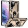Mobigear Armor Ring Samsung Galaxy S22 Ultra Plastique rigide Coque arrière Antichoc avec bague de maintien - Or