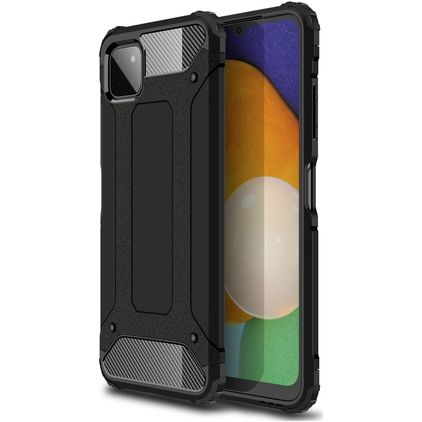 Mobigear Outdoor Samsung Galaxy A22 5G Plastique rigide Coque arrière Antichoc - Noir