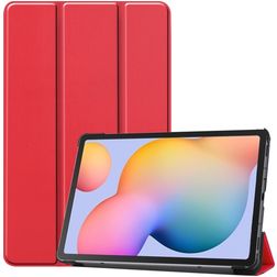 Mobigear Tri-Fold Coque Samsung Galaxy Tab S6 Lite Etui - Rouge