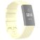 Mobigear Cross Bracelet Silicone Fitbit Charge 4 Fermeture boucle ardillon - Jaune
