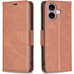 Mobigear Excellent Housse iPhone 16 Etui Porte-Monnaie - Marron