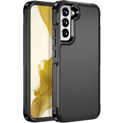 Mobigear Traveller Coque Samsung Galaxy S22 Plus Coque arrière Rigide Anti-Chocs - Noir