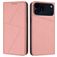 Mobigear Frosted Flip Housse iPhone 17 Pro Max Etui Porte-Monnaie - Rose