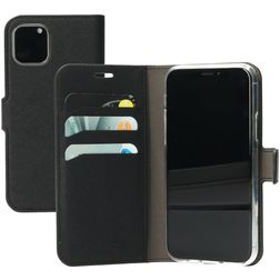 Mobiparts Saffiano Wallet Housse iPhone 11 Pro Etui Porte-Monnaie - Noir