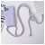 Mobigear Lanyard Card iPhone 15 Pro Max Coque avec cordon en Silicone et Porte-Cartes - Violet