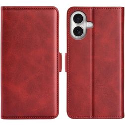Mobigear Slim Magnet Housse iPhone 17 Etui Porte-Monnaie - Rouge