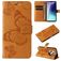 Mobigear Butterfly Housse Xiaomi Redmi 14C Etui Porte-Monnaie - Cognac