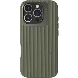 Nudient Bold Coque iPhone 16 Pro MagSafe Coque arrière Rigide - Olive Green