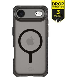 ITSKINS Level 2 HybridMagFrost R Coque iPhone Air MagSafe Coque arrière Rigide Anti-Chocs - Noir