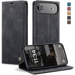 CaseMe 013 Housse iPhone Air Etui Porte-Monnaie - Noir