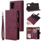 Mobigear Zipper Housse Samsung Galaxy A51 Etui Porte-Monnaie - Rouge