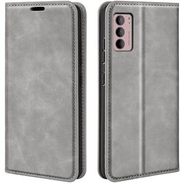 Mobigear Retro Slim Housse Motorola Moto G42 Etui Porte-Monnaie - Gris