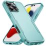 Mobigear Heavy Armor Coque iPhone 16 Pro Coque arrière Rigide Anti-Chocs - Vert