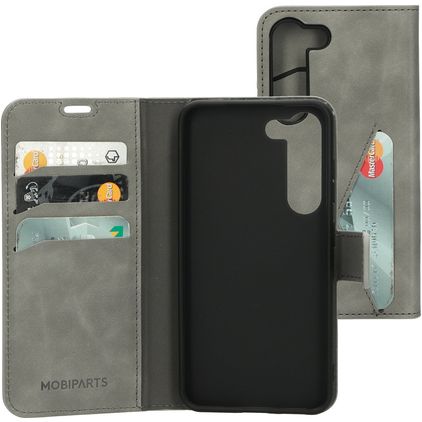 Mobiparts Classic Wallet Housse Samsung Galaxy S23 Etui Porte-Monnaie - Granite Grey