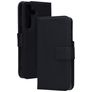 Mobiparts Housse Samsung Galaxy S25 Etui en Cuir Véritable Porte-Monnaie - Noir