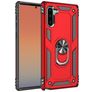 Mobigear Armor Ring Coque Samsung Galaxy Note 10 Coque arrière Rigide Anti-Chocs avec Anneau-Support - Rouge