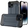 Mobigear Outdoor Coque iPhone 14 Pro Coque arrière Rigide Anti-Chocs - Bleu Marin