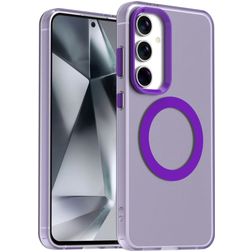 Mobigear Shockproof Samsung Galaxy S24 FE MagSafe Plastique rigide Coque arrière - Violet