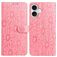 Mobigear Flowers Housse iPhone 17 Etui Porte-Monnaie - Rose