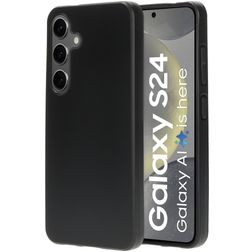 Mobiparts Classic Coque Samsung Galaxy S24 Coque arrière en TPU Souple - Matt Black