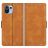 Mobigear Slim Magnet Housse Xiaomi 11 Lite NE 5G Etui Porte-Monnaie - Cognac