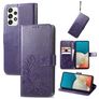 Mobigear Clover Housse Samsung Galaxy A73 Etui Porte-Monnaie - Violet