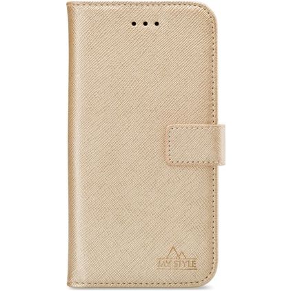 My Style Flex Wallet Housse Samsung Galaxy A13 5G Etui Porte-Monnaie - Or