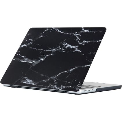 Mobigear Marble MacBook Air 15 Pouces (2023-2026) Coque - Noir - Model A2941 / A3114 / A3241 / A3448