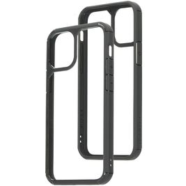 Mobiparts Rugged Clear Coque iPhone 12 Mini Coque arrière Rigide Anti-Chocs - Transparent / Noir