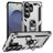 Mobigear Armor ring Coque Samsung Galaxy S26 Ultra Coque arrière Rigide Anti-Chocs avec Anneau-Support - Argent