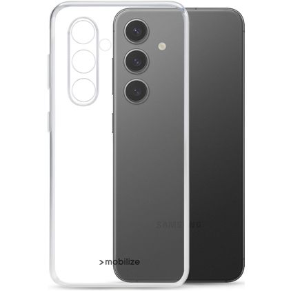 Mobilize Gelly Coque Transparente Samsung Galaxy S24 FE Coque arrière en TPU Souple - Transparent