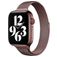 Mobigear Slim Loop Bracelet Milanais pour Apple Watch Fermeture magnétique - 49/46/45/44 mm - Marron